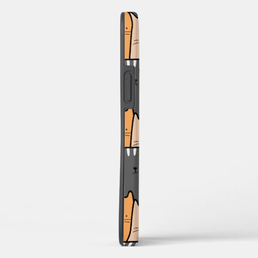 Niedliche Fun Line Zeichnend Katzen Kätzchen Haust Case-Mate iPhone Hülle (Rückseite / Rechts)