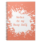 Niedliche Fun Notes to My Self Journal Notebook Notizblock (Vorderseite)