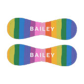 Niedliche Fun Rainbow Stripes Personalisiert Baseball (Paneele)