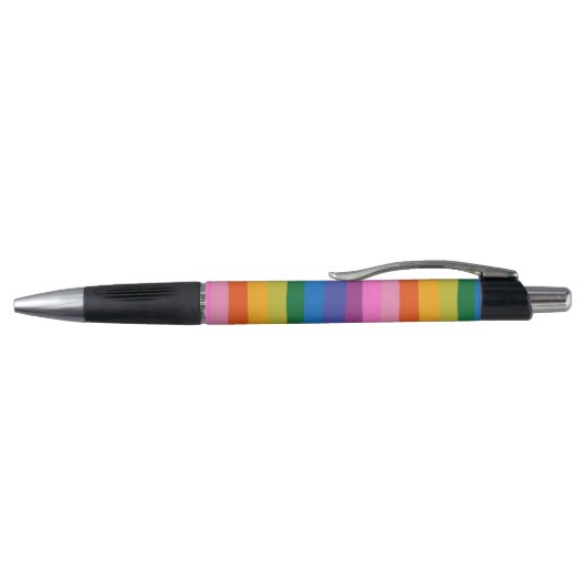 Niedliche Fun Rainbow Stripes Personalisiert Kugelschreiber (Oberseite)