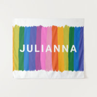 Niedliche Fun Rainbow Stripes Personalisiert