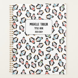 Niedliche Fun Snow Gift Penguins Kids Friends Note Planer