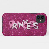 Niedliche funkelnd heißes Rosa-Prinzessin Glitter Case-Mate iPhone Hülle (Rückseite (Horizontal))