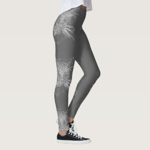 Niedliche Funky Cat Kitten Eyes Face Sketch Leggings