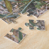 Niedliche Funky Ginger Cat Kitten Face Grass Puzzle (Seite)