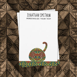 Niedliche Funny Animal Pet Cat Chic Persönliche St Mitteilungskarte