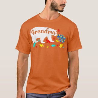 Niedliche Funny Autism Oma Bär Autismus Sensibilis T-Shirt