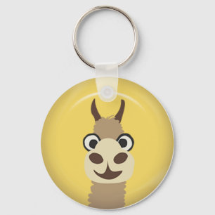 NIEDLICHE FUNNY BABY LLAMA HELL GELBORANGE FARM C SCHLÜSSELANHÄNGER