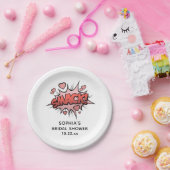 Niedliche Funny Brautparty Retro-Hochzeit Pappteller (Party)