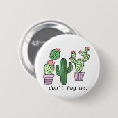 Niedliche Funny Cactus Button (Vorne & Hinten)