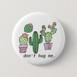 Niedliche Funny Cactus Button