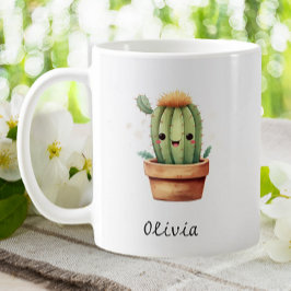 Niedliche Funny Cactus Garden Houseplant Personali Kaffeetasse