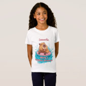Niedliche Funny Capybara Weltklasse Traumwelten Ki T-Shirt (Vorne ganz)