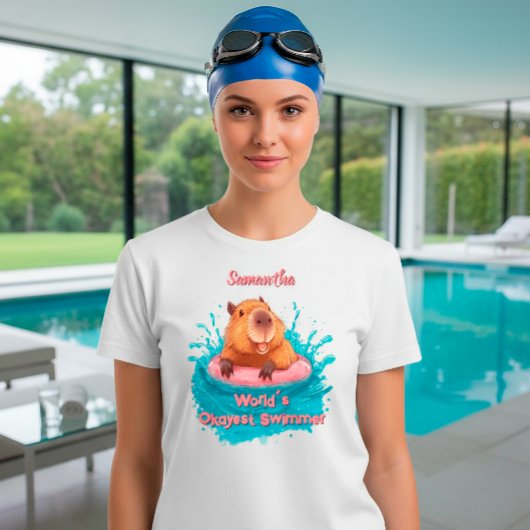 Niedliche Funny Capybara Weltklasse Traumwelten Ki T-Shirt