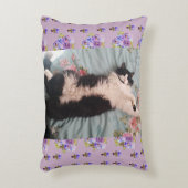 Niedliche Funny Cat Dog a Happy Dance Cats Cushion Dekokissen (Vorderseite(Vertikal))