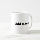 Niedliche Funny Cat Empowerment Botschaft starke F Kaffeetasse (VorderseiteRechts)
