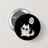 Niedliche Funny Cat Funny Anime Meme Nah Im The Be Button (Vorne & Hinten)