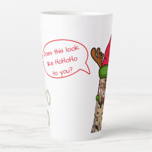 Niedliche Funny Cat in Holiday Hat Weihnachten Milchtasse