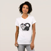 Niedliche Funny Cat Lover Herzform T-Shirt (Vorne ganz)