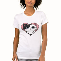 Niedliche Funny Cat Lover Herzform