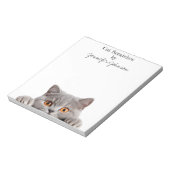 Niedliche Funny Cat Notepad Notizblock (Rotiert)