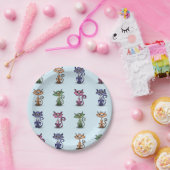 Niedliche Funny Cat Paper Plate Pappteller (Party)