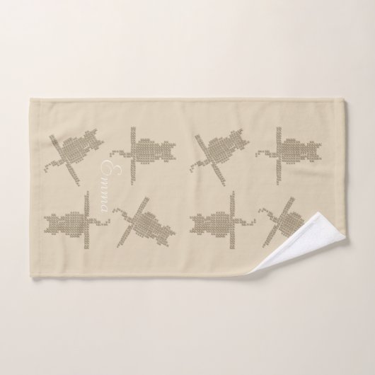 Niedliche Funny Cats geben dem Badetuch Set einen  (Handtuch)