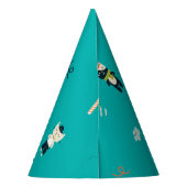 Niedliche Funny Cats Kitty Birthday Party Paper ha Partyhütchen (Rückseite)