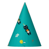 Niedliche Funny Cats Kitty Birthday Party Paper ha Partyhütchen (Links)