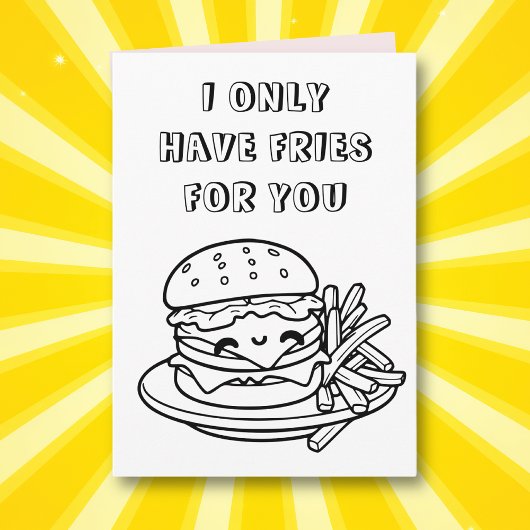 Niedliche Funny Coloring Page Puff | glücklicher J Karte