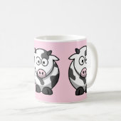 Niedliche Funny Cow Kaffeetasse (VorderseiteRechts)