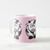 Niedliche Funny Cow Kaffeetasse (Vorderseite Links)
