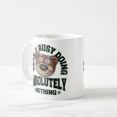 Niedliche Funny Cudly Cartoon Bear Coffee Tasse (Vorderseite Links)