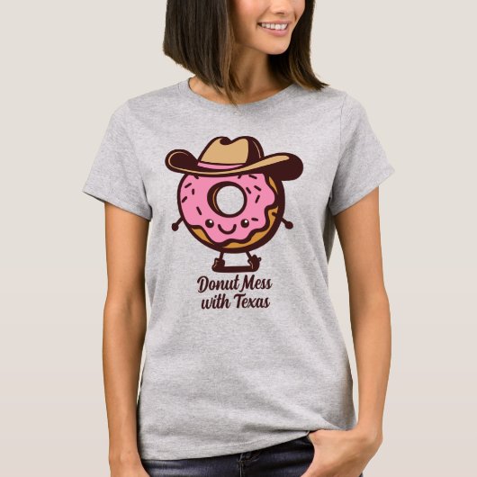 Niedliche Funny Donut Mess mit Texas Shirt (Vorderseite)