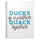 Niedliche Funny Ducks Puns Zitat Design Notizblock (Vorderseite)