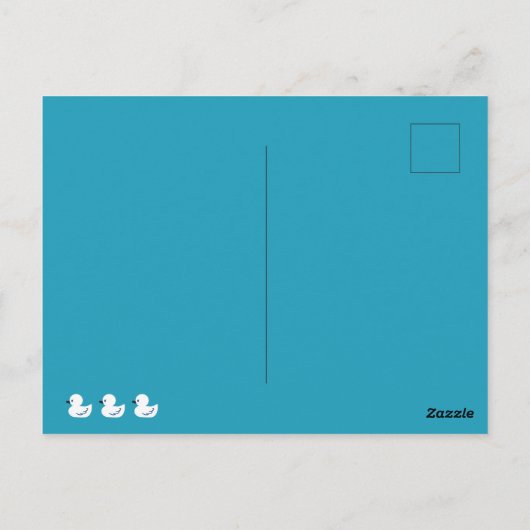 Niedliche Funny Ducks Puns Zitat Design Postkarte (Rückseite)