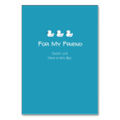 Niedliche Funny Ducks Puns Zitat Design Tischnummer (Rückseite)