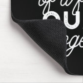 Niedliche Funny Ducks Puns Zitat II Black Ver Mousepad (Ecke)