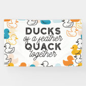 Niedliche Funny Ducks Zitat II Banner (Horizontal)