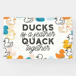 Niedliche Funny Ducks Zitat II Banner