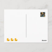 Niedliche Funny Ducks Zitat II Postkarte (Rückseite)