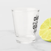 Niedliche Funny Ducks Zitat II Schnapsglas (Links)