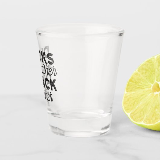 Niedliche Funny Ducks Zitat II Schnapsglas (Rechts)