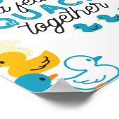 Niedliche Funny Ducks Zitat Poster (Ecke)