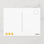 Niedliche Funny Ducks Zitat Postkarte (Rückseite)