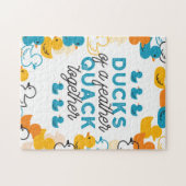 Niedliche Funny Ducks Zitat Puzzle (Horizontal)