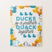 Niedliche Funny Ducks Zitat Puzzle (Vertikal)