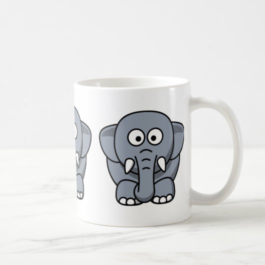 Niedliche Funny Elephant Kaffeetasse (Rechts)