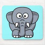 Niedliche Funny Elephant Mousepad (Vorne)
