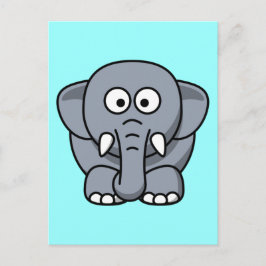 Niedliche Funny Elephant Postkarte
